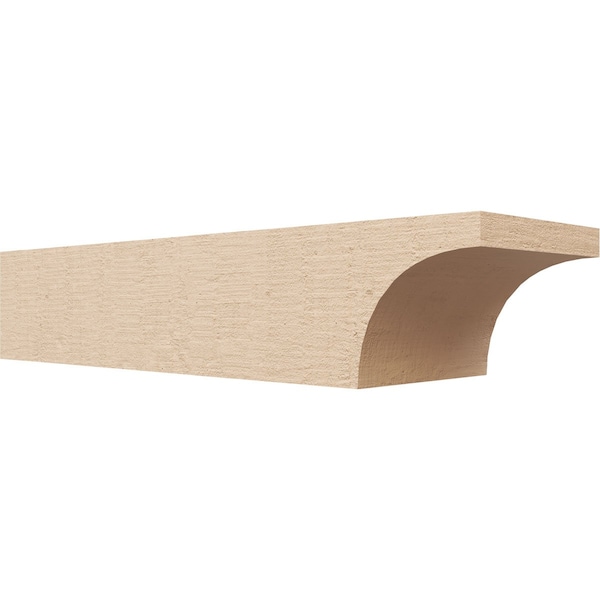 Ekena Millwork 6in. W x 4in. H x 20in. L Huntington Woodgrain TimberThane Rafter Tail, Primed Tan RFTUR06X04X20HUNRCPR - main